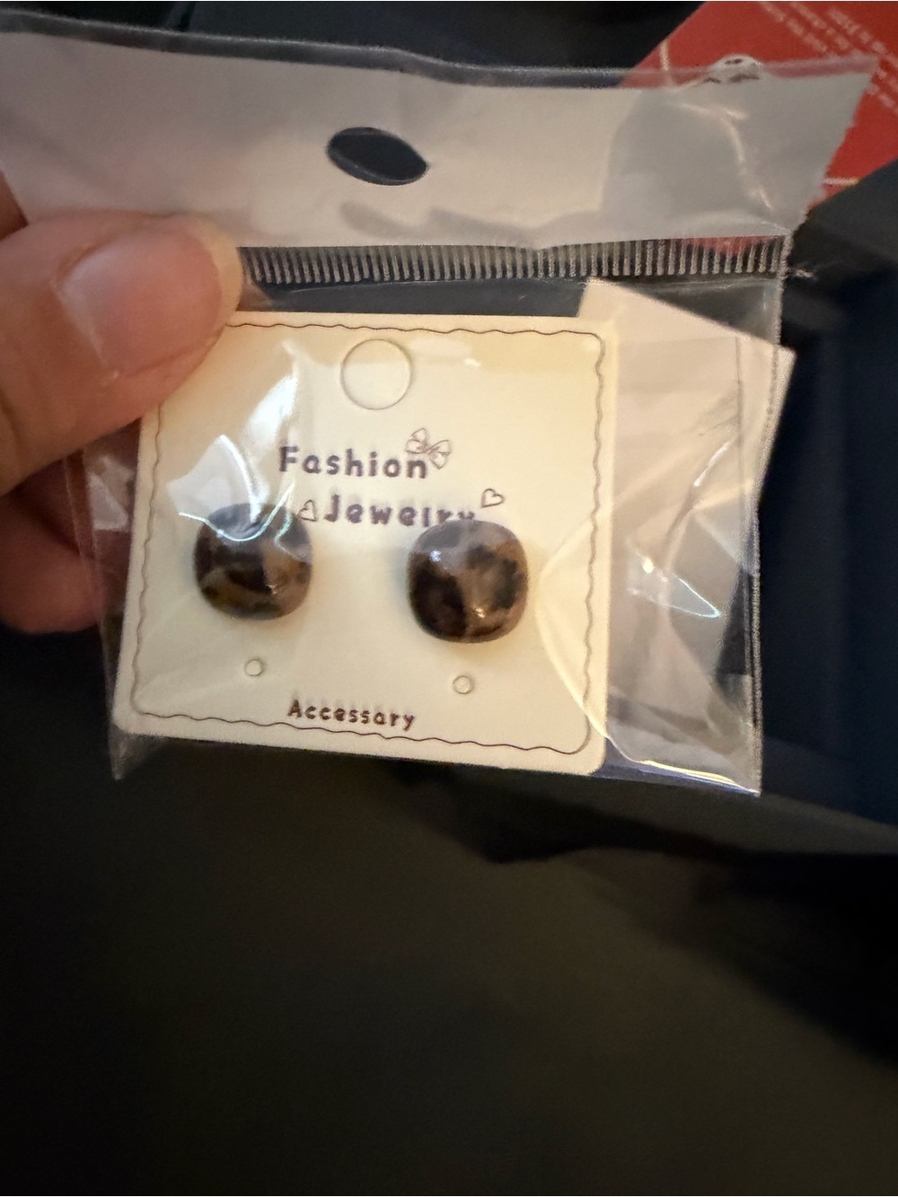 Tortoiseshell Round Stud Earrings - Fashion Jewelry